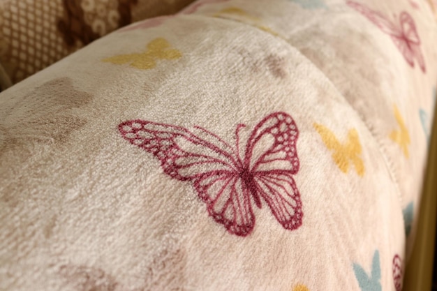 haftowana poduszka w stylu skandynawskim